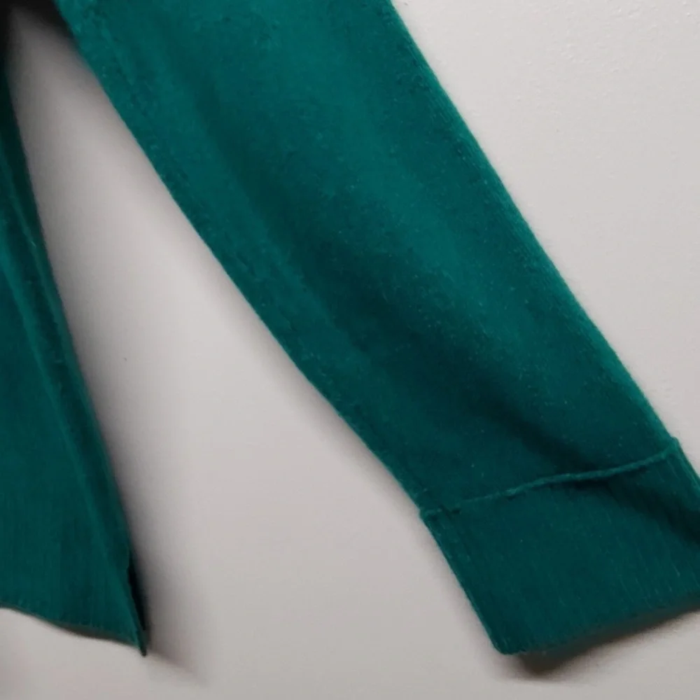 J. Crew Pullover Sweater Women Plus Size XXL Green Crew Neck Stretch - Picture 3 of 4